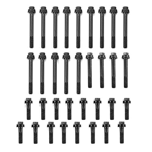 LIMICAR Head Bolts Kit 134-3601 Compatible with Small Block Chevy SBC Chevy 265 283 302 5.0L 305 5.7L 350 400 Cylinder Bolts & Washers