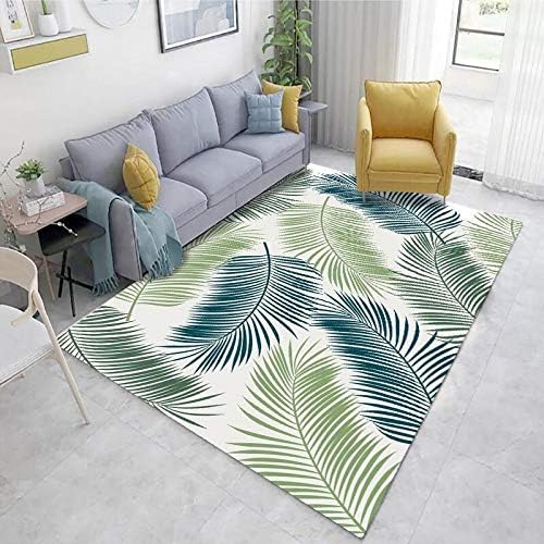 QYWSJ Modern Style Rugs Living Room, floral feather geometric motif, Soft Fluffy Shaggy Lounge, Suitable for Large Non Slip Area Rugs for Bedroom Living room (Multiple sizes)