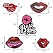 LoveInUSA Lip Embroidered Set, 25PCS Lip Motif