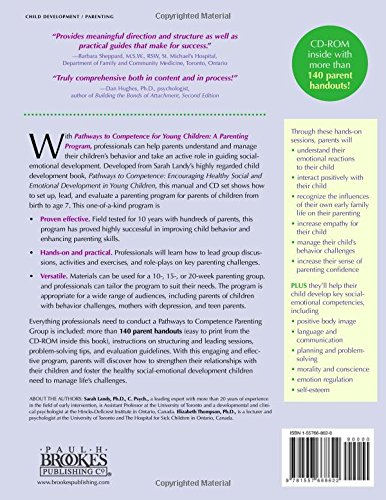 Pathways To Competence For Young Children A Parenting Program Amazon Co Uk Sarah Landy Elizabeth Thompson 9781557668622 Books
