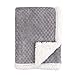Tadpoles Popcorn Plush Sherpa Baby Blanket - Grey | 30