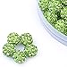 iCherry(TM) 10mm 100pcs/Lot Green Clay Pave Disco Ball for Rhinestone Crystal Shamballa Beads Charms Jewelry Makings