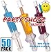 Halloween Party Shotz Jello Shot Syringes (Medium 1.5oz with CAPS) Plastic Reusable Shots for Halloween, Christmas, Thanksgiving, Bachelorette Parties Favors (1.5oz, 50)