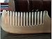 Meta-C Natural Sheep Horn Comb For Long Hair With Round Handle (Wide tooth)