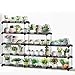 Succulents Pot Shelf, FOME Portable Succulents Rack Flower Pot Display Stand Flower Shelf Indoor Plant Shelf Indoor Outdoor for Green House Multifunction Storage Organizerthumb 1