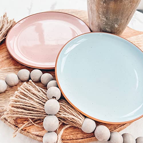 Corelle Dinnerware Set Mora Ceramic Flat Plates Set Of 6-8 In