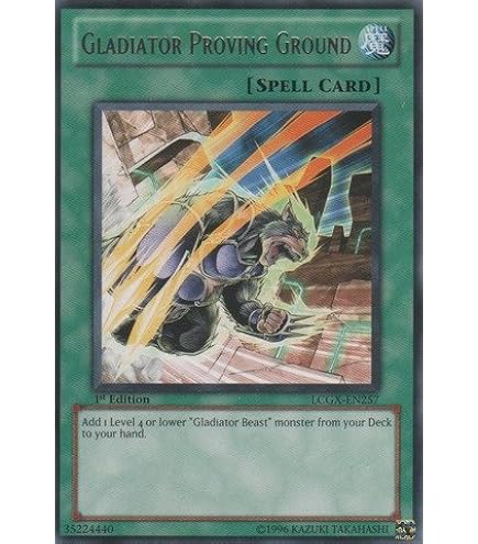 Yu-Gi-Oh! Gladiator Beast's Respite Card - LCGX-EN254 Rare 1st Edition