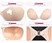 BILYCAT Adhesive Bra, Strapless Backless Reusable Silicone Sticky Invisible Push Up Bra (Black+Nude, Cup A)