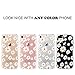 JIAXIUFEN Clear Slim Shockproof Flower Floral Design Soft Flexible TPU Silicone Back Cover Phone Case Compatible with iPhone 7 and iPhone 8 - Little Daisies