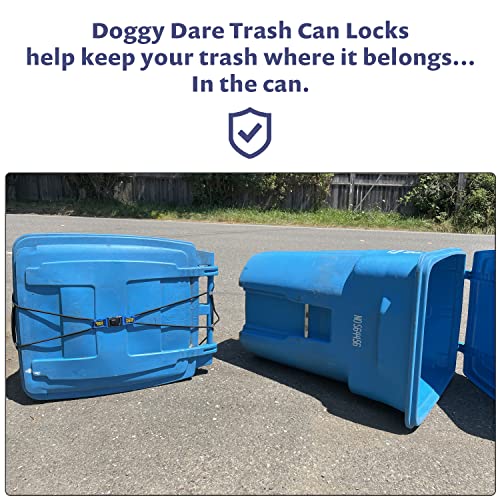Doggy Dare Trash Can Lock LARGE Fits 45 Gallon Trash Cans Perfect