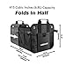 LEEKOO Collapsible Portable Multi Compartments Car Trunk Organizer