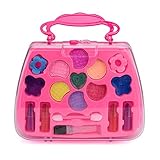 Sunny&Love 2018 Princess Girl's Pretend Play Toy Mini Cosmetic Case Toy Palette Set Non Toxic for Kids (Pink)