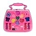 Sunny&Love 2018 Princess Girl's Pretend Play Toy Mini Cosmetic Case Toy Palette Set Non Toxic for Kids (Pink)