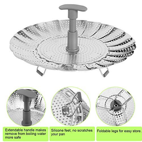 image for Vasdoo Vegetable Steamer Basket for Instant Pot Accessories,Fits 6,8 Q