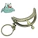Housweety 5PCs Metal Purse Bag Frame Kiss Clasp Lock Bronze Tone 5cm x4cm