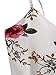 MakeMeChic Women's Self Tie Back V Neck Crop Cami Top Camisole 1 White one Size