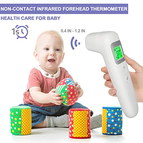 Digital Infrared Forehead Temperature Gun, NonContact for Baby Kids