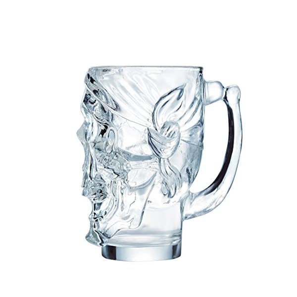 Arcoroc ARC N6644 Skull Totenkopf Cocktailglas, 900ml, Glas, transparent, 1 Stück – Bild 3