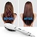 BESTOPE Hair Straightener Brush Anion Ceramic Heating Electric Straightening Brush With Anti-Scald Straightener Brush for Silky Straighten Brush（6 Temp Levels, Max 430°F） (White)
