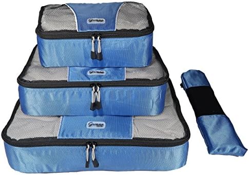 4 Set Lightweight Luggage Travel Packing Cubes Bags includes Shoe Bag