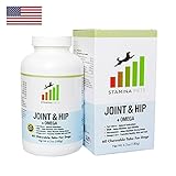 Stamina Pets Advanced Joint and Hip Dog Supplement - For Dogs With Mobility Issues - 60 Potent Chewable Treats With Glucosamine and MSM