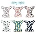 babygoal Reusable Cloth Diapers for Baby Girls, One Size Adjustable Washable Pocket Nappy Covers 6 Pack+ 6pcs Microfiber Inserts+4pcs Bamboo Inserts 6FG09