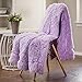 Chanasya Premium Solid Faux Long Fur Throw Blanket - Soft, Fuzzy Throw Blanket - for Bed or Couch - 50