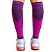 BLITZU Calf Compression Sleeve for Women and Men, Shin Splint Sleeves for Varicose Veins, Nursing, Pregnancy, Running, Footless Compression Socks Support for Calf Muscle Pain Relief Purple S-M