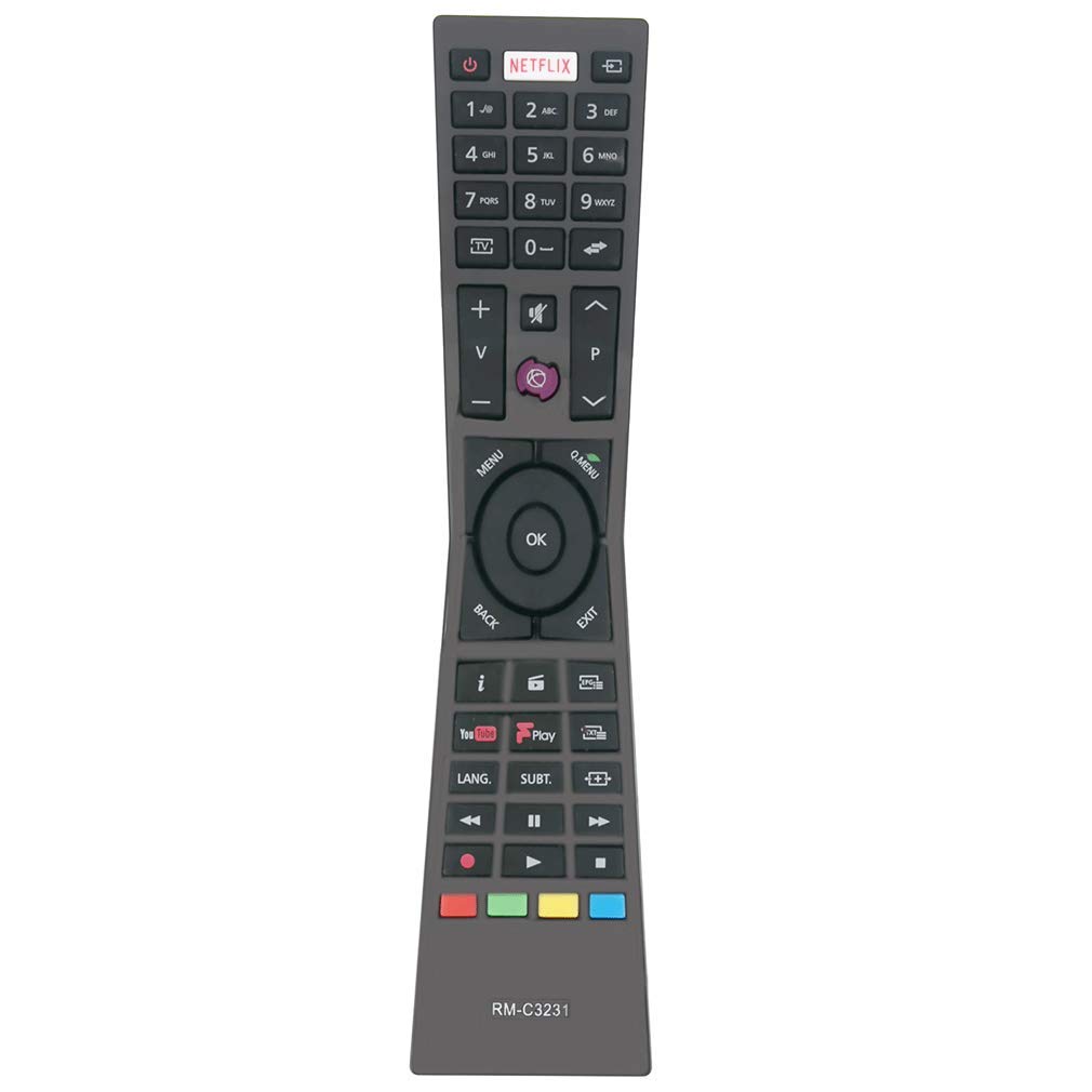 VINABTY RM-C3231 sub RM-C3232 Remote Control Replaced for JVC LT-32C660 LT32C660 LT-32C670 LT-32C661 LT-24C660 LT-24C661 LT-49C770 LT-55C860 LT-43C860 LT-40C860 LT-32C671 LT-43C862