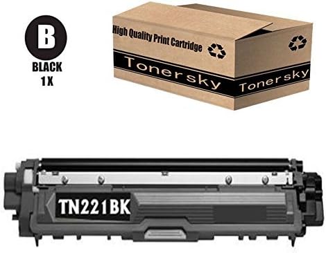Tonersky Compatible Toner Cartridge Replacement For Brother TN221 Black Compatible With HL-3140CW HL-3170CDW MFC-9130CW MFC-9330CDW MFC-9340CDW HL-3180CDW DCP-9020CDN Laser Printer