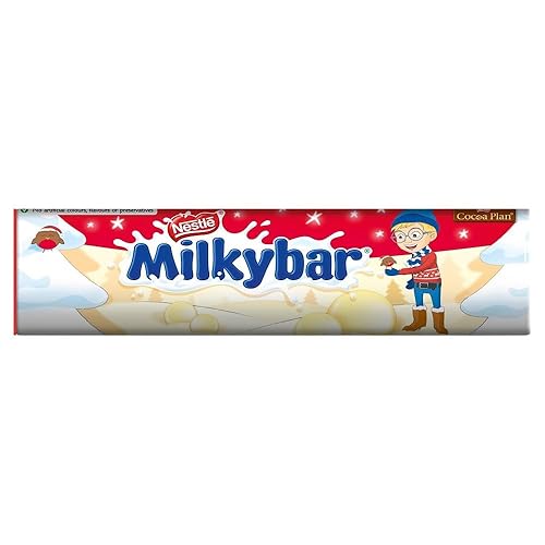 Milkybar Buttons Giant Tube | 80g of Creamy White Chocolate Buttons | Festive Treats for Sharing, Stocking Fillers & Christmas Gifting