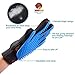 Pet Grooming Glove - Gentle Deshedding Brush Glove - Efficient Pet Hair Remover Mitt - Massage Tool with Enhanced Five Finger Design - Perfect for Dogs & Cats with Long & Short Fur, right-hand