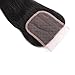 QTHAIR 14A Virgin Straight Hair Lace Closure (16inch) 4x4 Free Part 130% Density Top Swiss Lace Natural Straight Human Hair Closure with Baby Hair