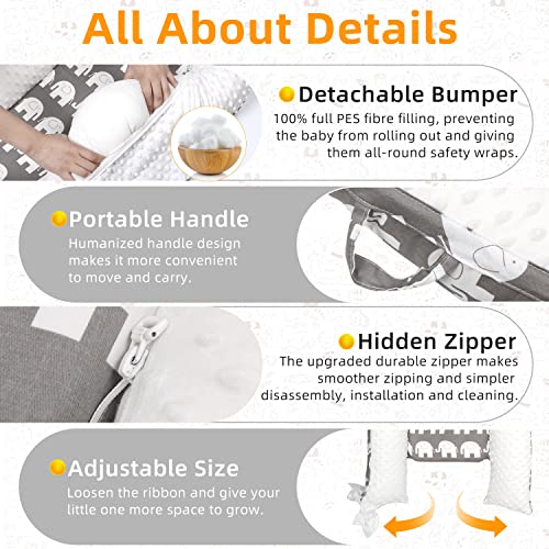 Uaugh Baby Lounger & Infant Floor Seat, 100 Breathable Cotton, Perfect