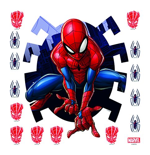 Spider man Marvel Wall Sticker, Film, Multi-Colour, 30 x 30 cm