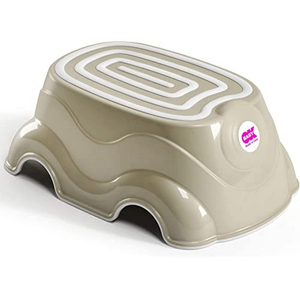 OKBaby Herbie Anti-Slip Toddlers Step Stool, Taupe