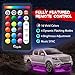Underglow Underbody Lighting Kit, Megulla Multicolored LED Strip Lights, Neon Accent Ambient Lights, Music SYNC, IP68 Waterproof, RF Remote for Cars Interior Exterior Trucks Off-Roads Golf Carts SUVsthumb 3