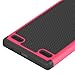 ZTE Lever Case, LK [Shock Absorption ] Impact Resistant Hybrid Dual Layer Armor Defender Protective Case Cover for ZTE Lever LTE (Hot Pink)