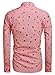 Men's Stylish Slim Fit Dress Shirt Casual Print Button Down Shirts