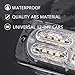 12-24V 20-LED Super Bright Emergency Warning Caution Hazard Construction Waterproof Amber Strobe Light Bar with 16 Different Flashing for Car Truck SUV Van - 4PCS (Amber)