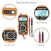 Digital Multimeter Auto Ranging Non Contact Voltage Detector Electrical Multi Circuit Volt Ohm Tester AC/DC Battery Tester Ammeter Voltmeter Current Continuity Resistance Test Meter by Aidbucks MS8232