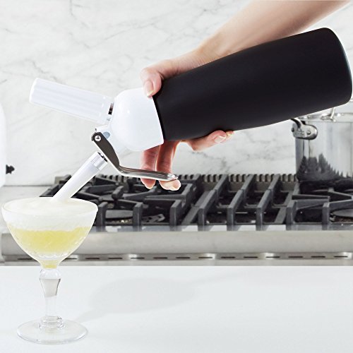 Impeccable Culinary Objects (ICO) Professional Aluminum Cream Whipper, Black
