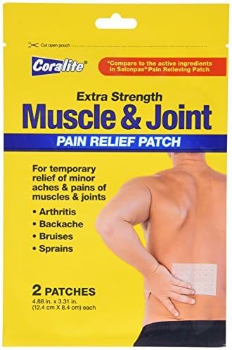 Extra Strength Muscle &amp; Joint Pain Relief Patch Bulk Case of 24 by Coralite