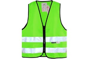 Salzmann Children's High Visibility Safety Vest with Zipper | Made with 3M Reflective Material