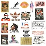 Laptops Sticker,Stranger Things Stickers for Water Bottles.18 PCS Waterproof Vinyl Decal Sticker for Phone,Computer,Hydro Flasks,Cars,Bicycles,Mac Book,ski, PS4, Xbox ONE. (Colorful)