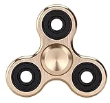 Cruiize Fidget Spinner,Metal ,Hand Spinner Finger Spinner EDC Fidget Spinner ADHD Focus Anxiety Relief Toys Gold