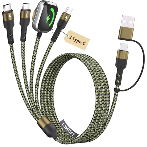 Multi-port Charging Cable for iPhone and iWatch