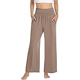 TARSE Womens Wide Leg Pants Casual Loose Yoga Sweatpants Comfy Lounge Pajama Flowy Pants Pockets