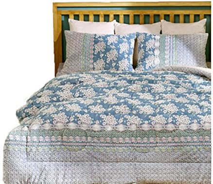 BAZARR Long Hair Microfiber Blanket, 4 Piece Blanket,Pads and 2 Pillow Cover set, Pink/Navy/Grey 3 Colors, Made in Korea, Winter Microfiber Blanket Queen Size, 4-piece Comforter Set (Navy)