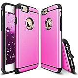 iPhone 6 Case, iPhone 6S Case, CHTech Fashion Double Layer Heavy Duty Protection Scratch Proof Armor Case for Apple Case Cover for Apple iPhone 6/6S [Rose]